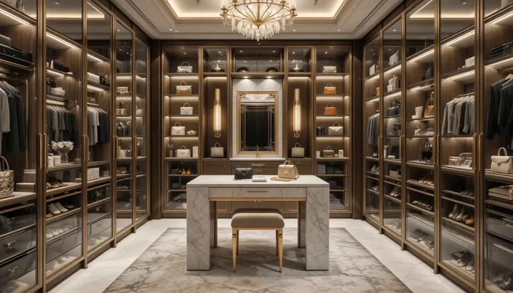 Luxury walk-in closet
