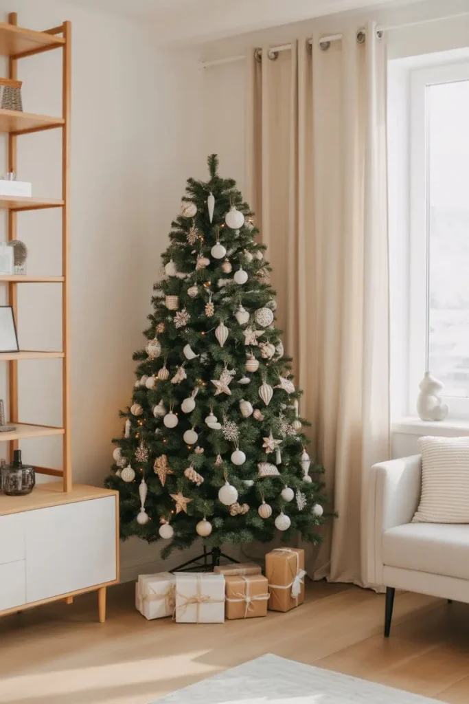 Scandinavian minimalist Christmas tree