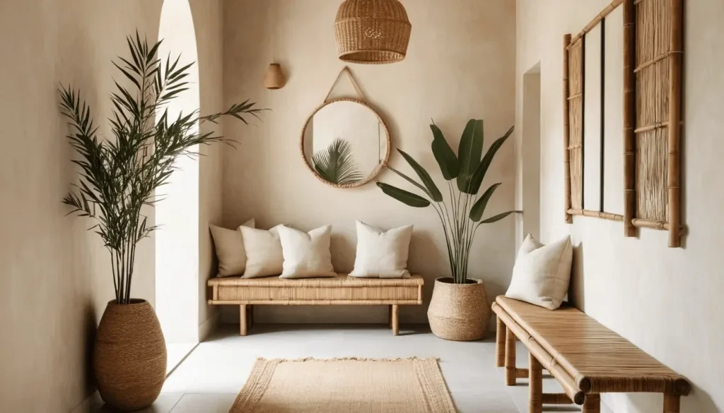 Earthy Japandi Hallway