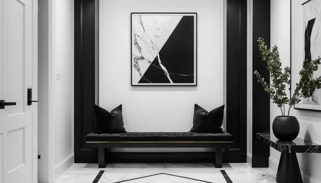 Modern Monochrome Entryway