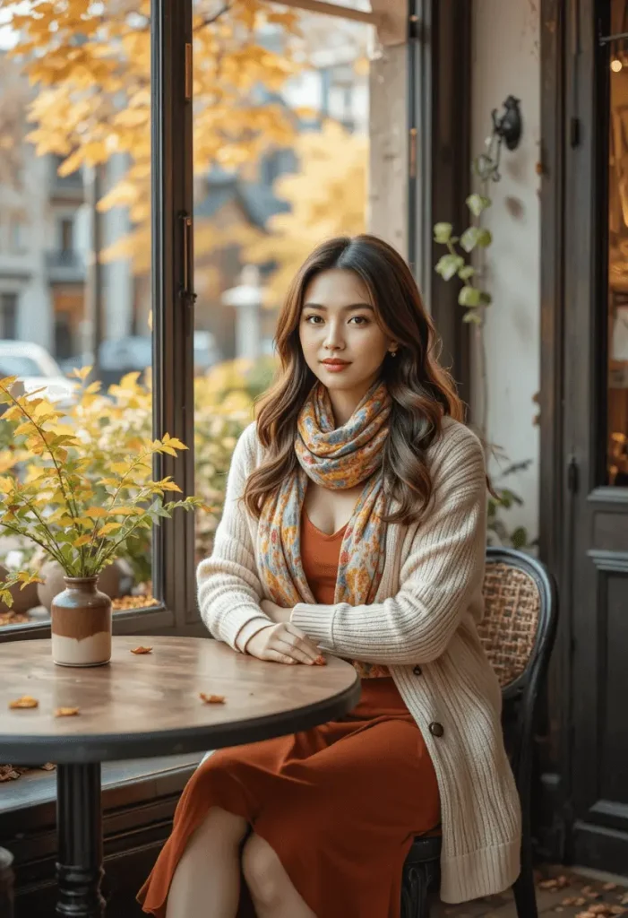 Professional woman wearing beige blazer