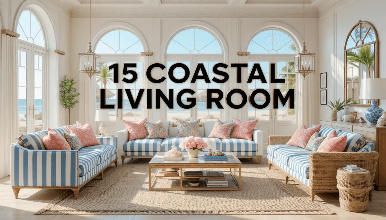 15 Maximalist Coastal Living Room Decor