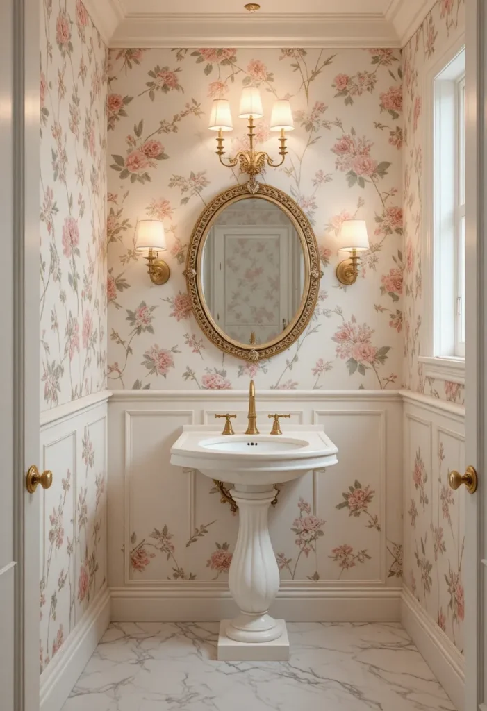 Soft Floral Wallpaper for a Timeless Look