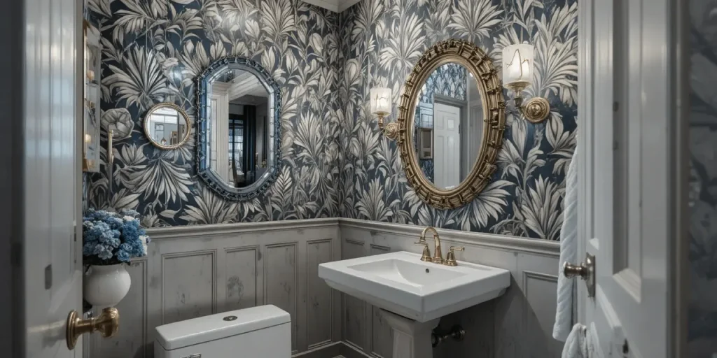 Elegant Powder Room Remodel
