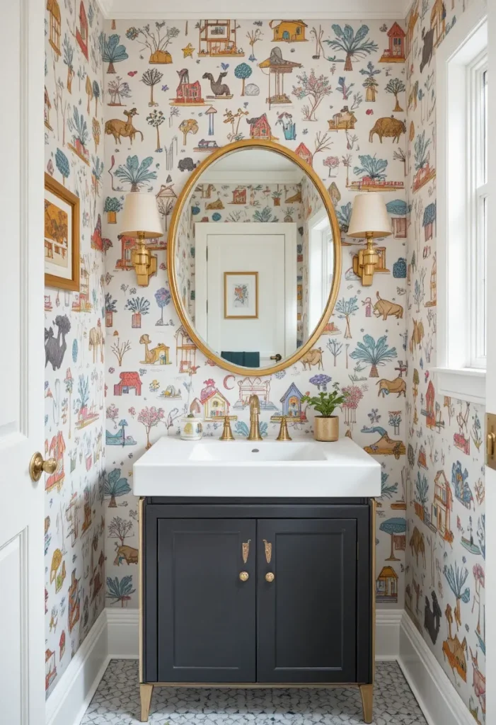 Playful Patterned Wallpaper