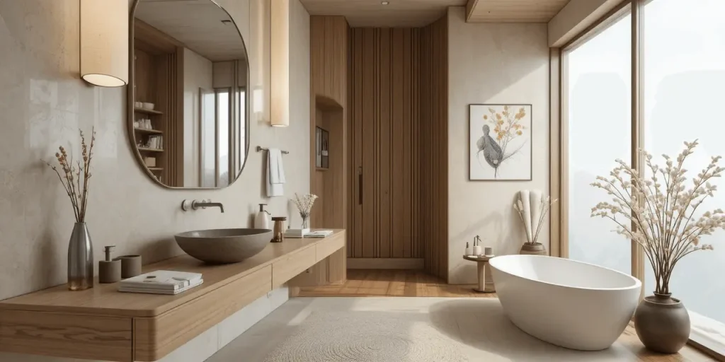 Japandi Bathroom Remodel