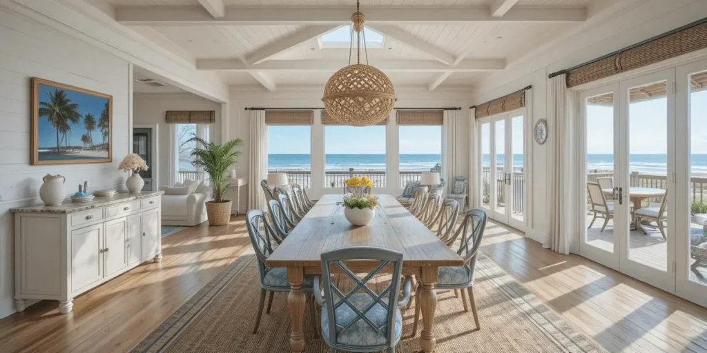 Family Friendly Coastal Dining Room