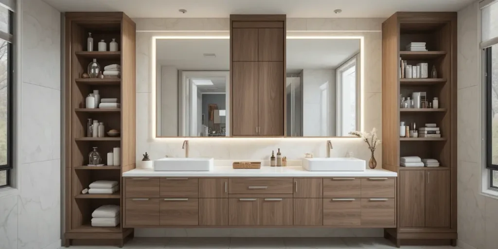 Bathroom Remodel with Hidden Storage