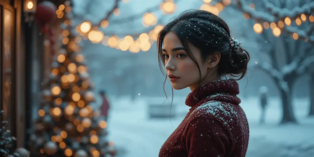 Dark-Tone Winter Birthday Look