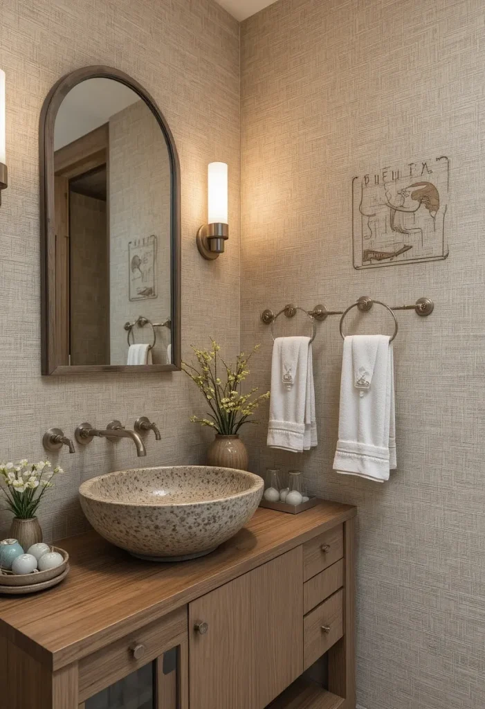 Textured Grasscloth Wallpaper