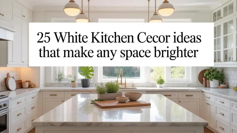 25 White Kitchen Decor Ideas