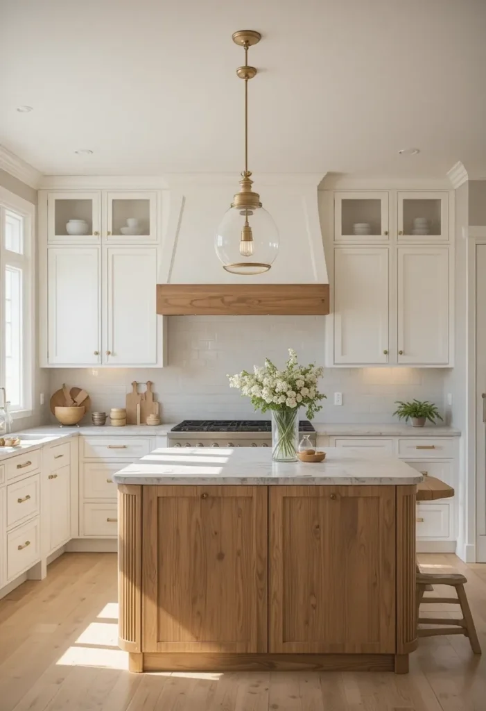 Warm White and Oak Harmony