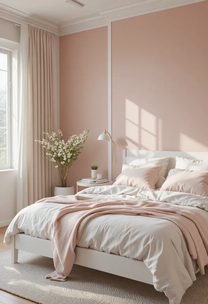 Blush Pink and White Minimalist