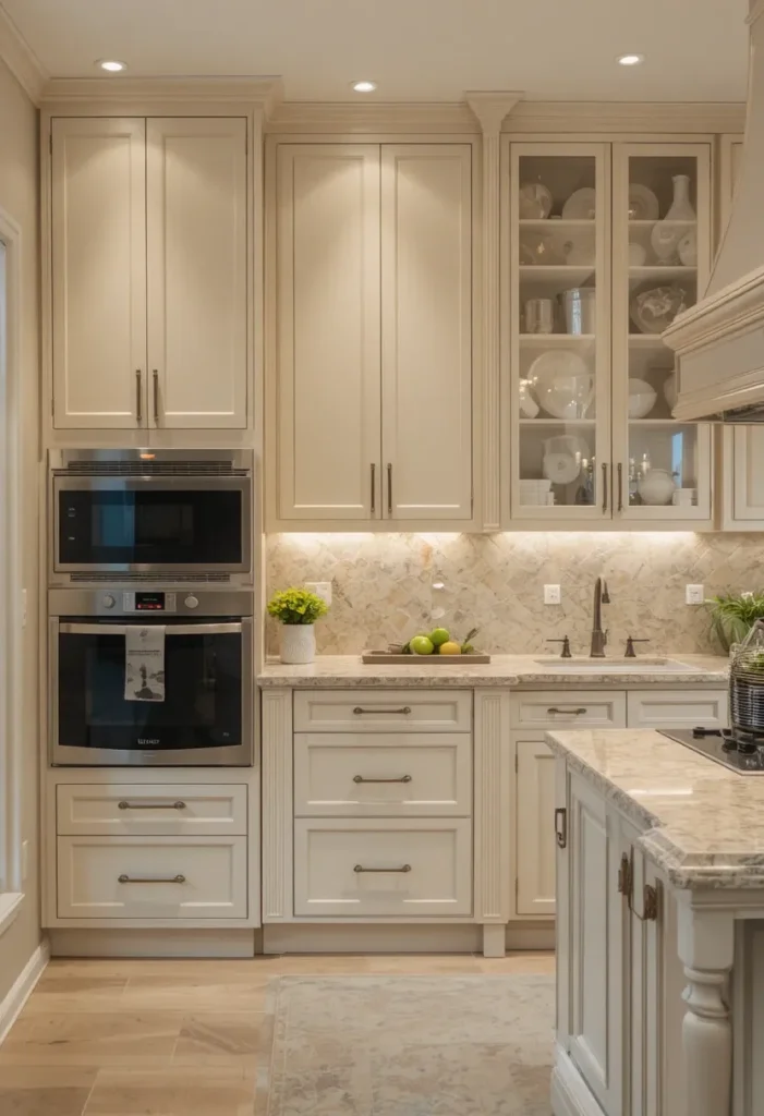 Quartz Countertops in Warm Tones