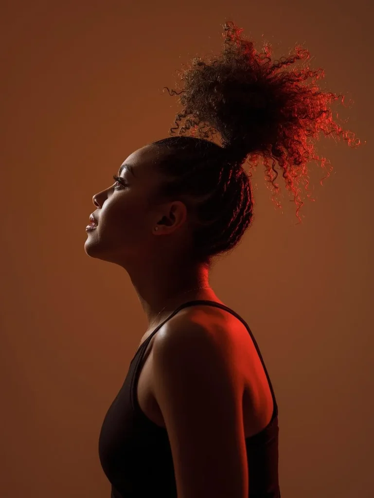 High Curly Ponytail
