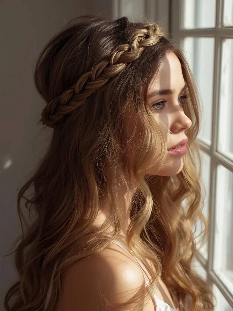 Braided Crown Half-Up