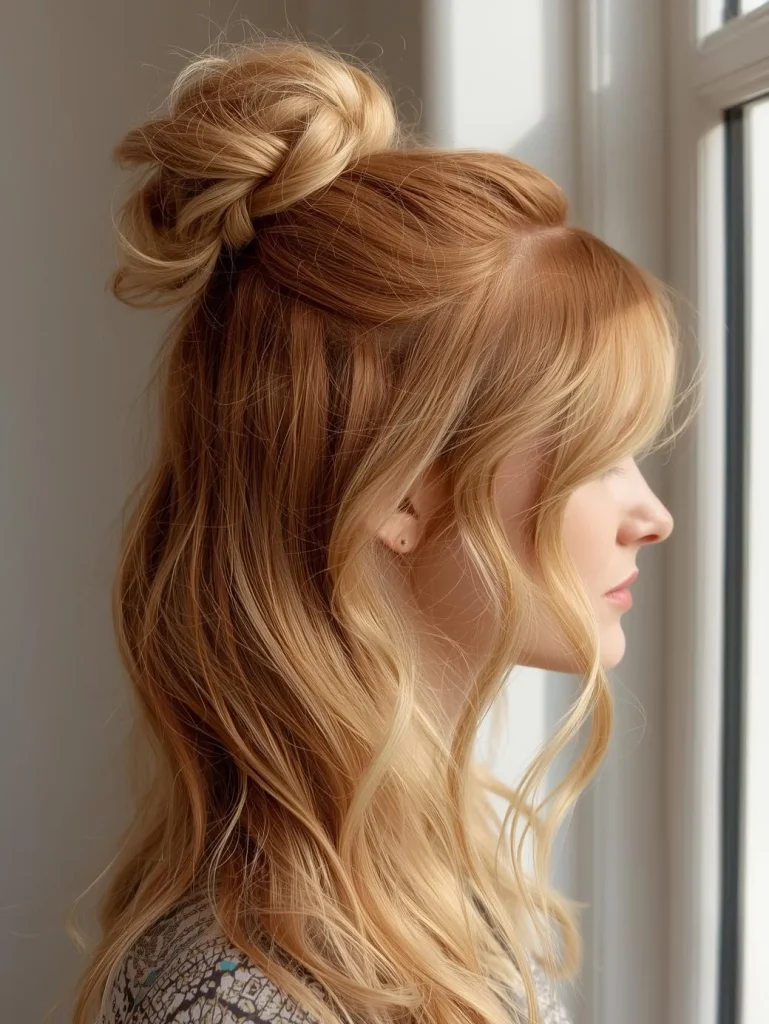 Twisted Top Knot Half-Up