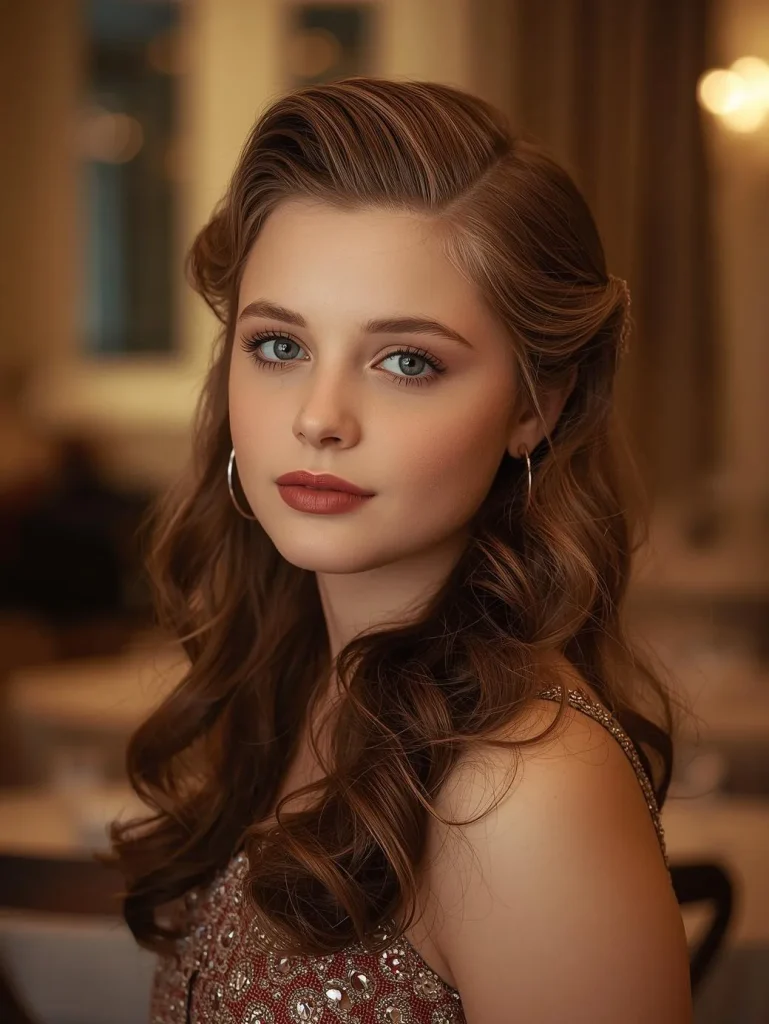 Vintage-Inspired Waves Half-Up