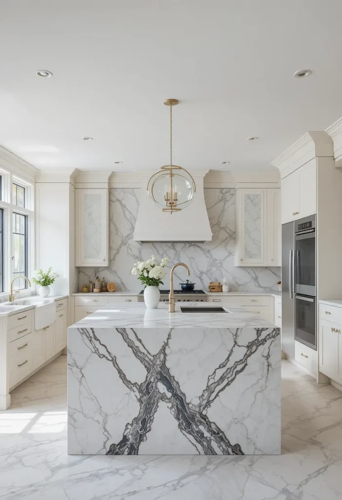 Marble Waterfall Island