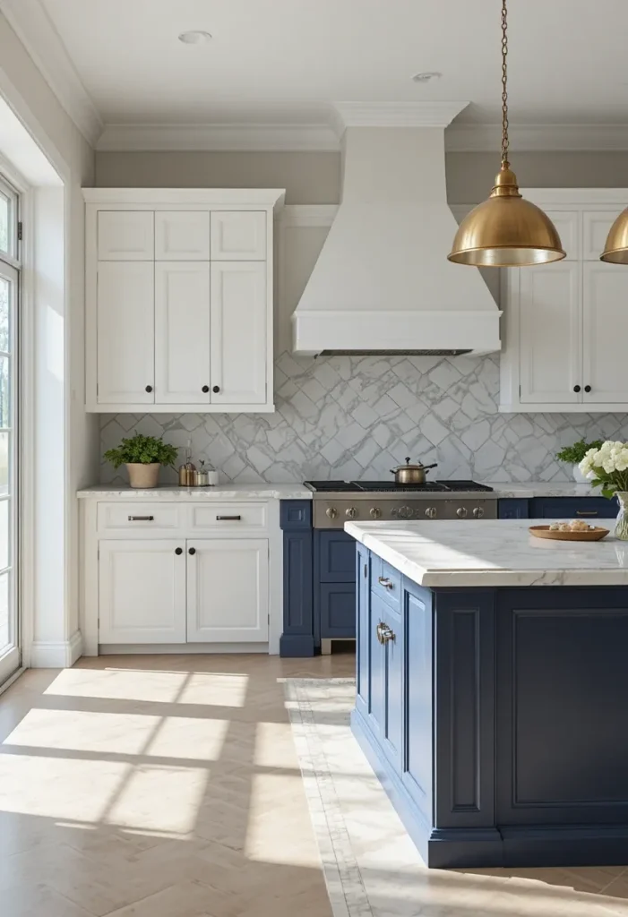 Two-Tone Kitchen Island