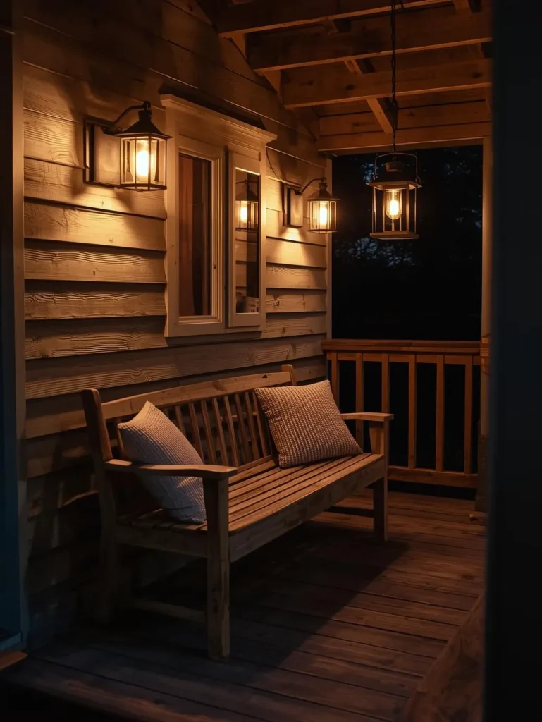 Soft Ambient Porch Lighting