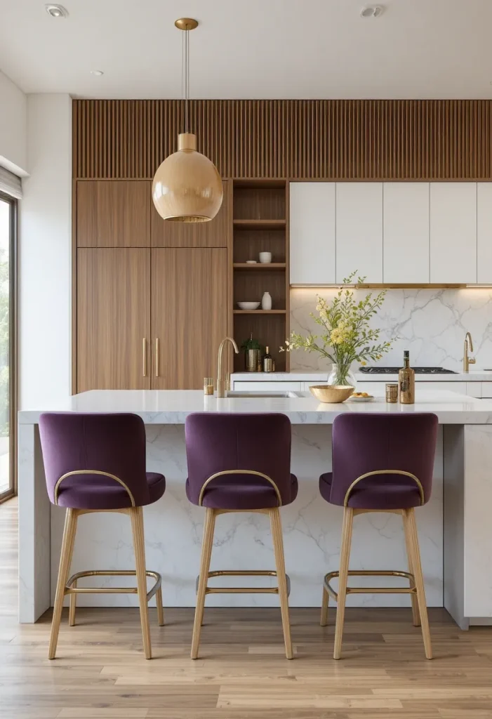 Island with Built-In Seating