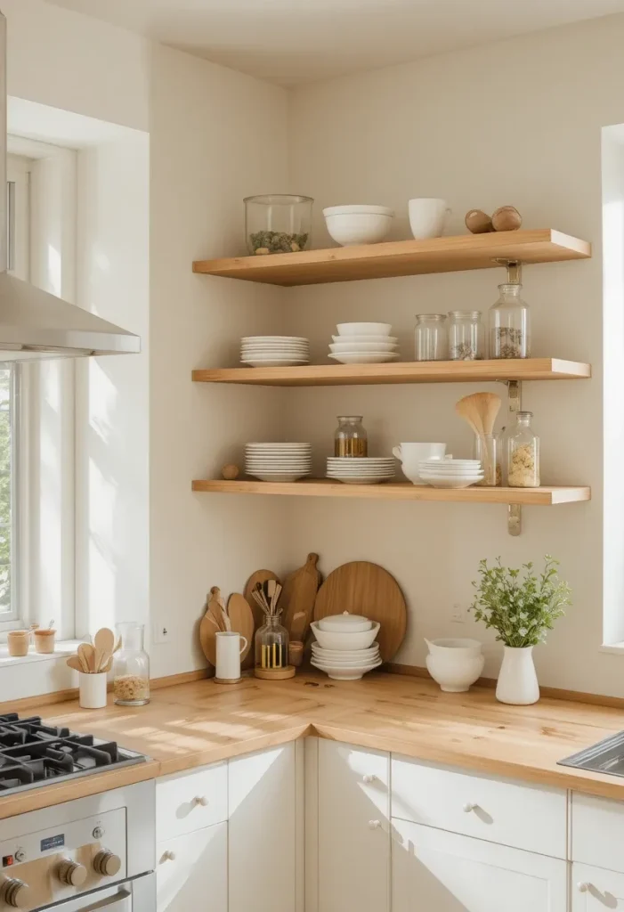 Open Shelving with Styled Decor