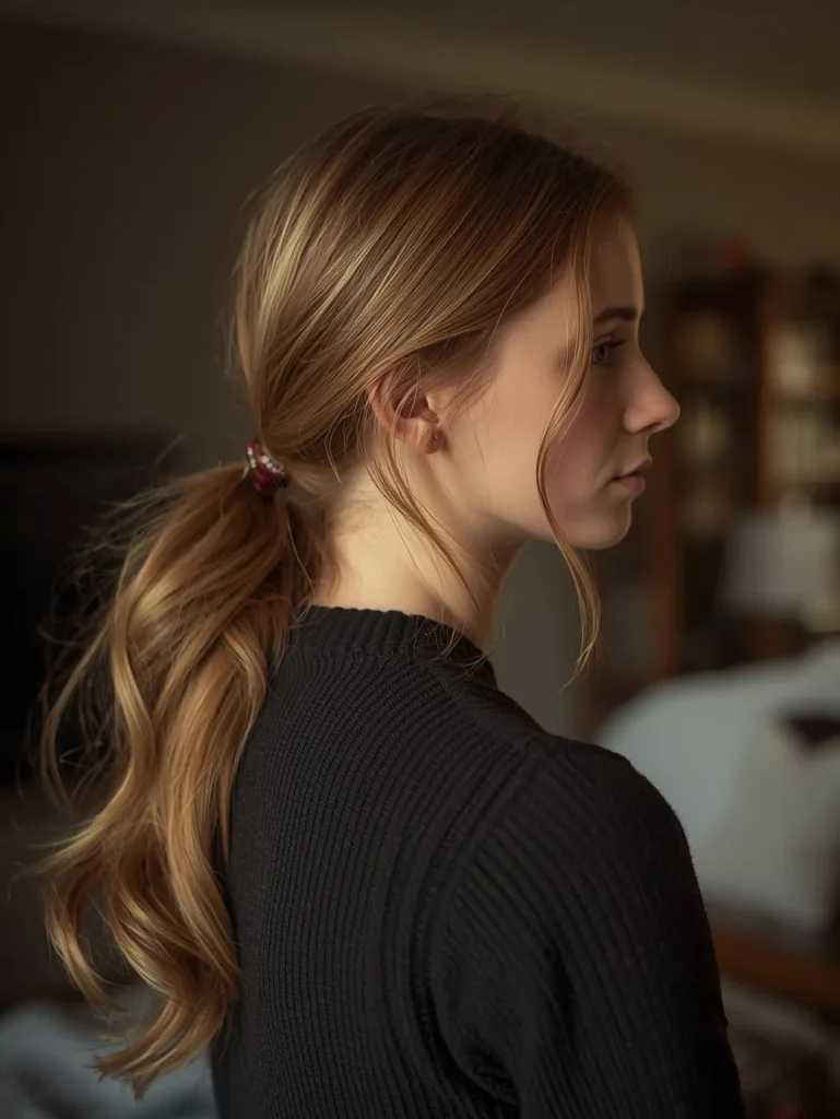 Romantic Low Pony Half-Up