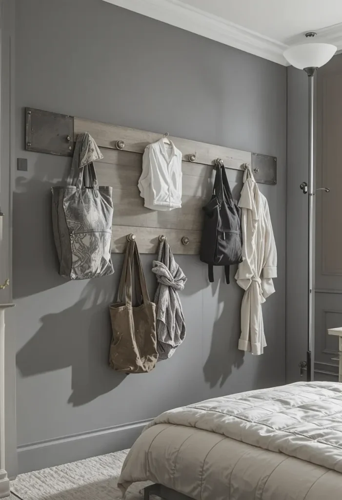 Wall-Mounted Hooks and Peg Rails