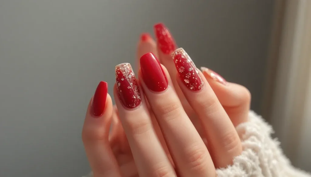 Summer Red Nails