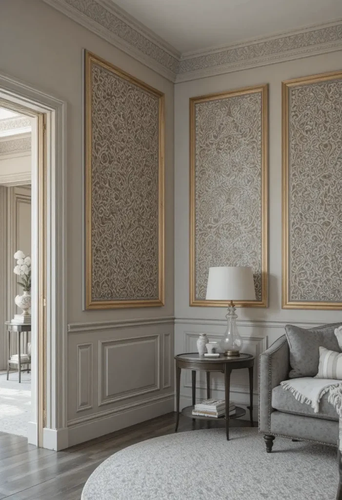 Molding with Wallpaper Inserts