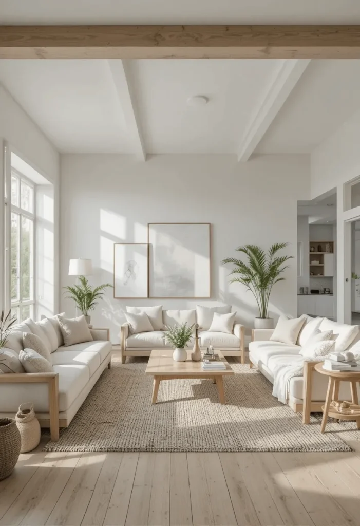 Scandinavian Style Open Living Room