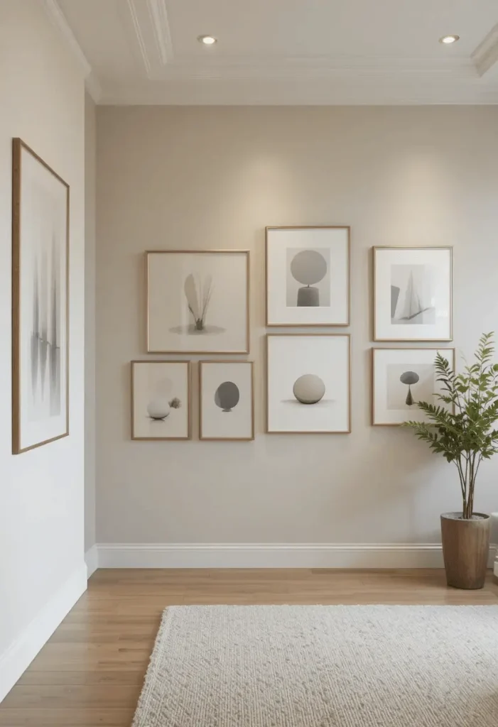 Neutral Tone Gallery Wall