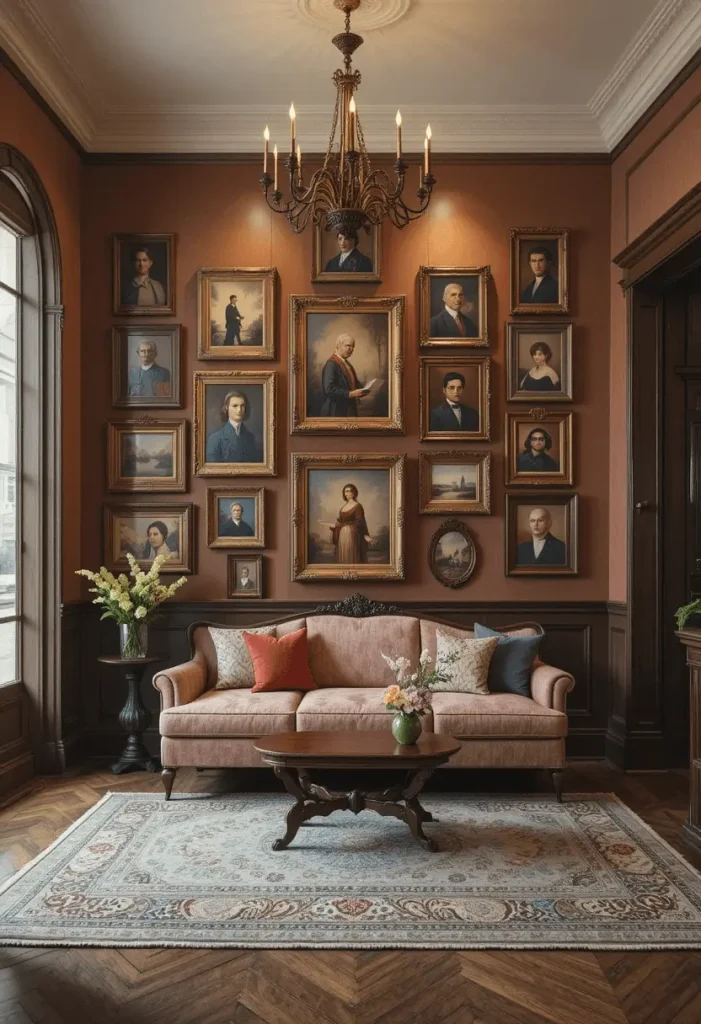 Vintage-Inspired Gallery Wall