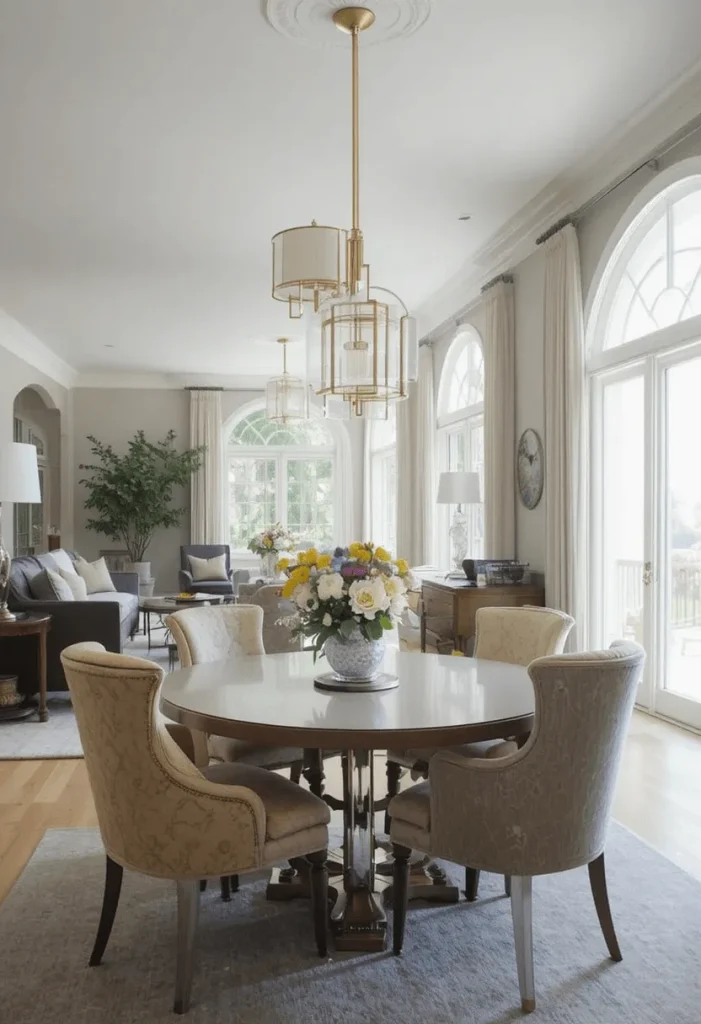 Open Concept Living Room with Dining Integration