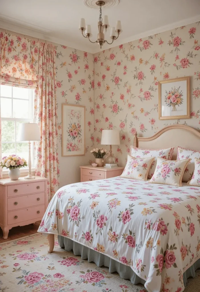 Floral Theme Bedroom