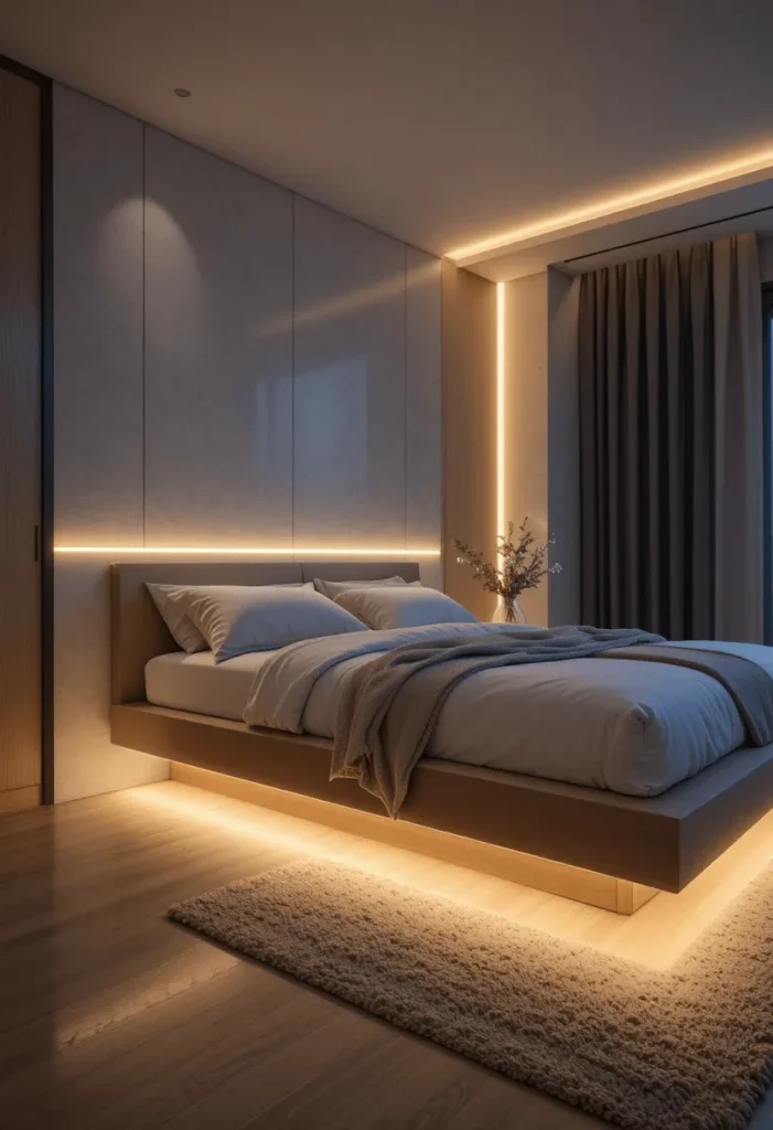 Install LED Strip Lighting Under Furniture