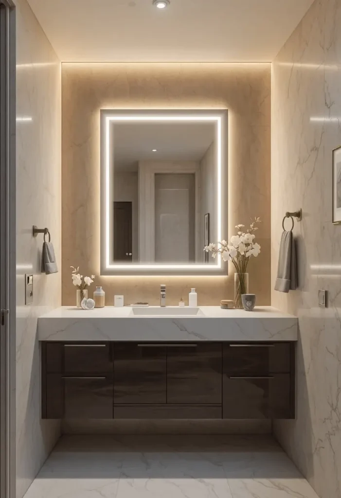 Vanity with Accent Lighting