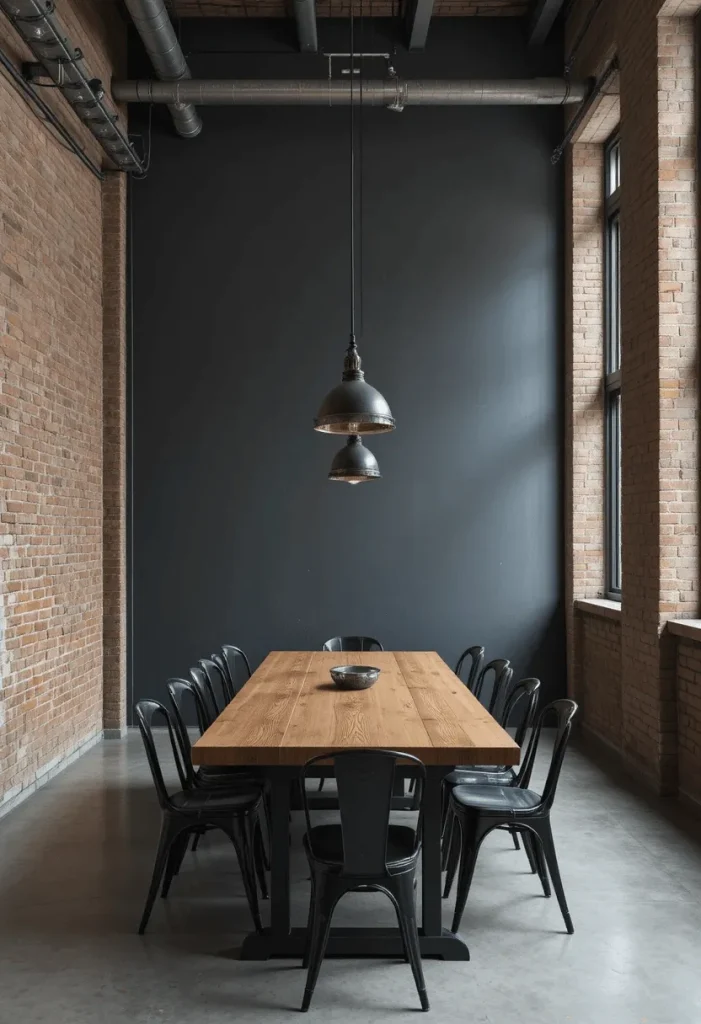 Industrial Moody Dining Room