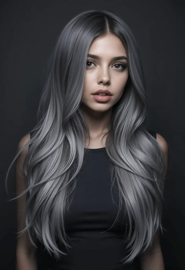 Smoky Grey Balayage