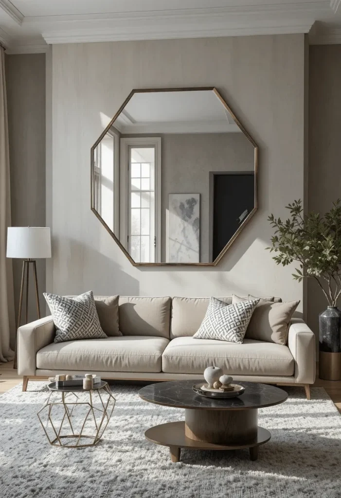 Geometric-Shaped Mirror
