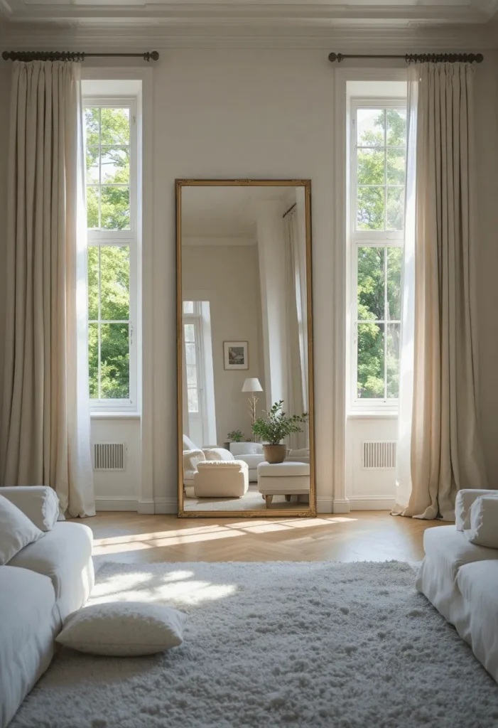 Mirror Opposite a Window