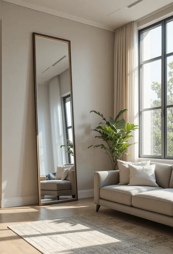 Floor-Length Leaning Mirror
