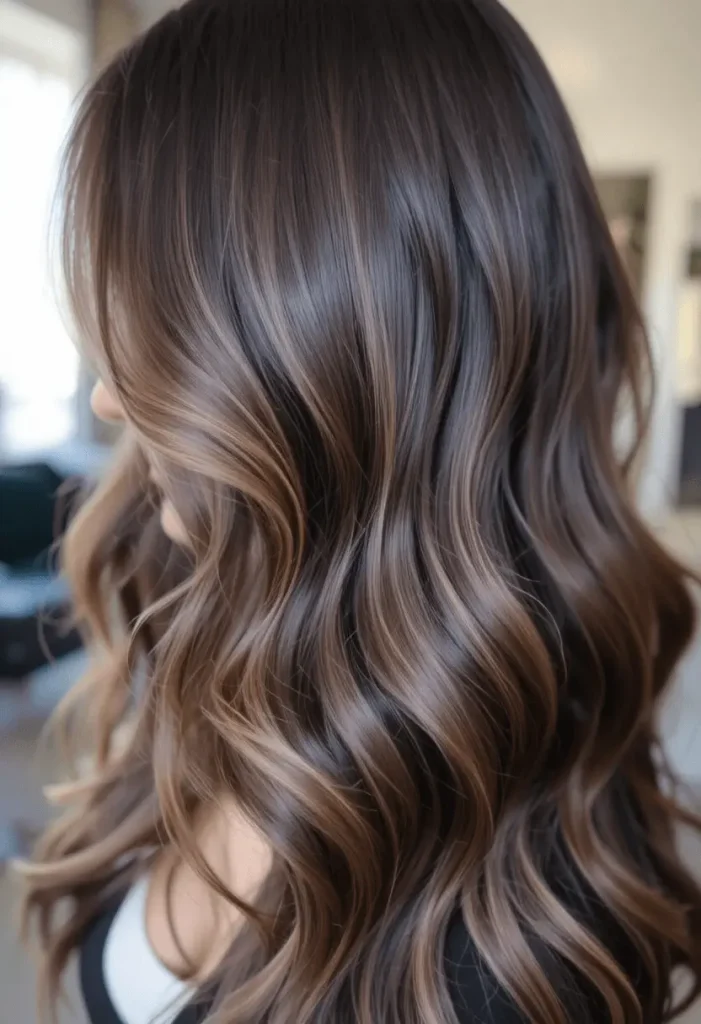 Chocolate Brown with Subtle Highlights