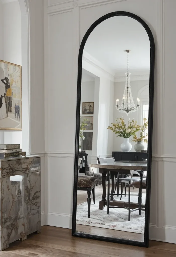 Floor-Length Mirror for Dramatic Impact