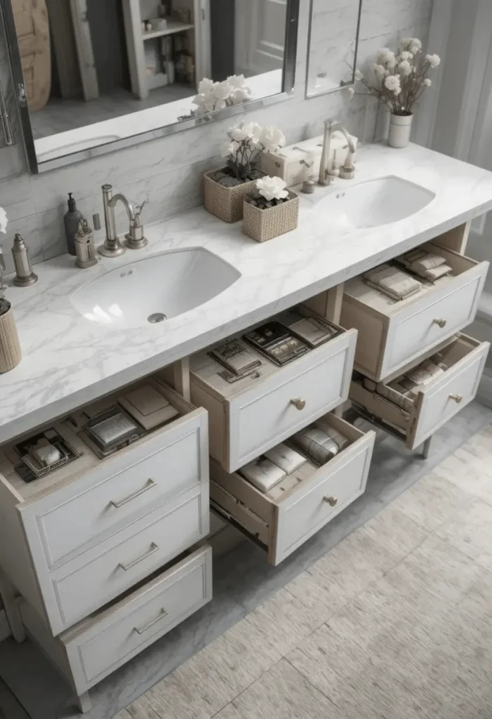 Vanity with Storage Drawers