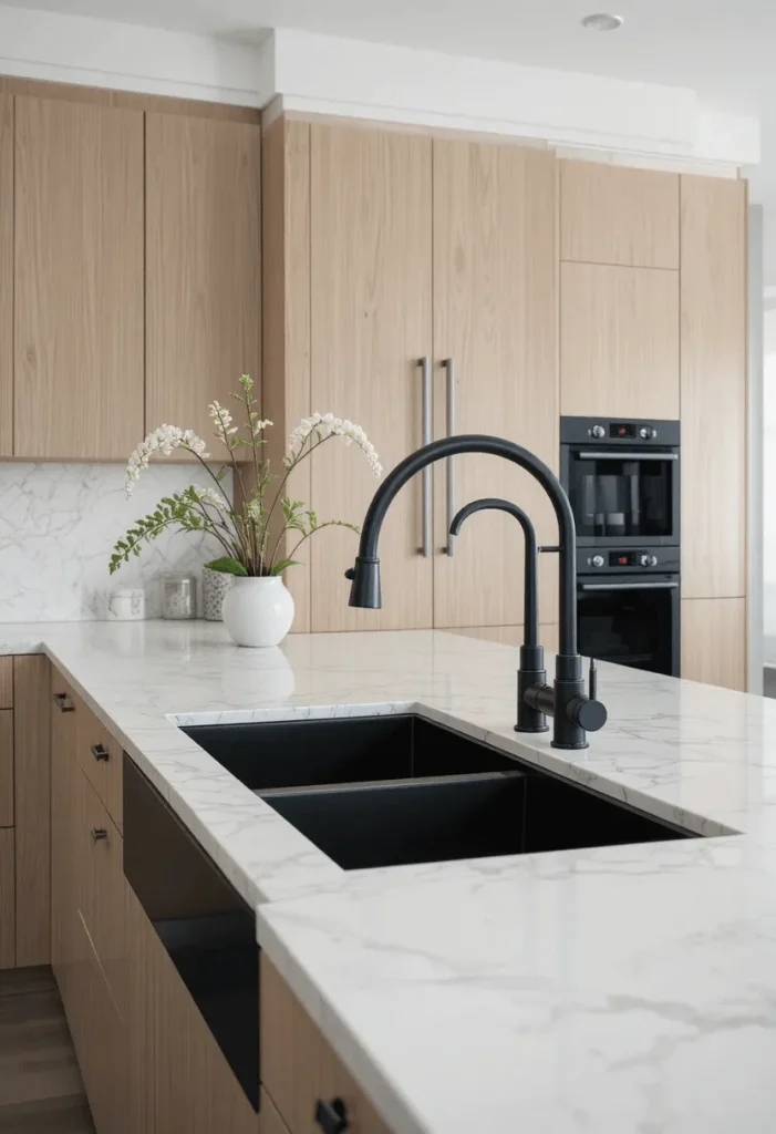 Matte Black Double Bowl Sink