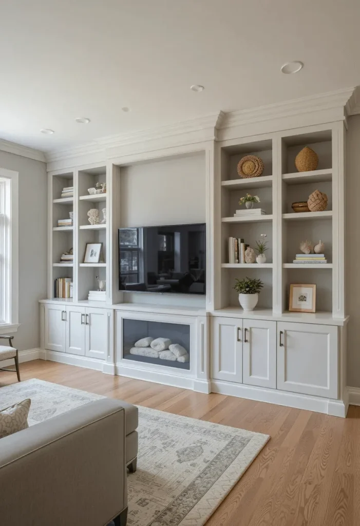 Create a Built-In Look with Bookcases