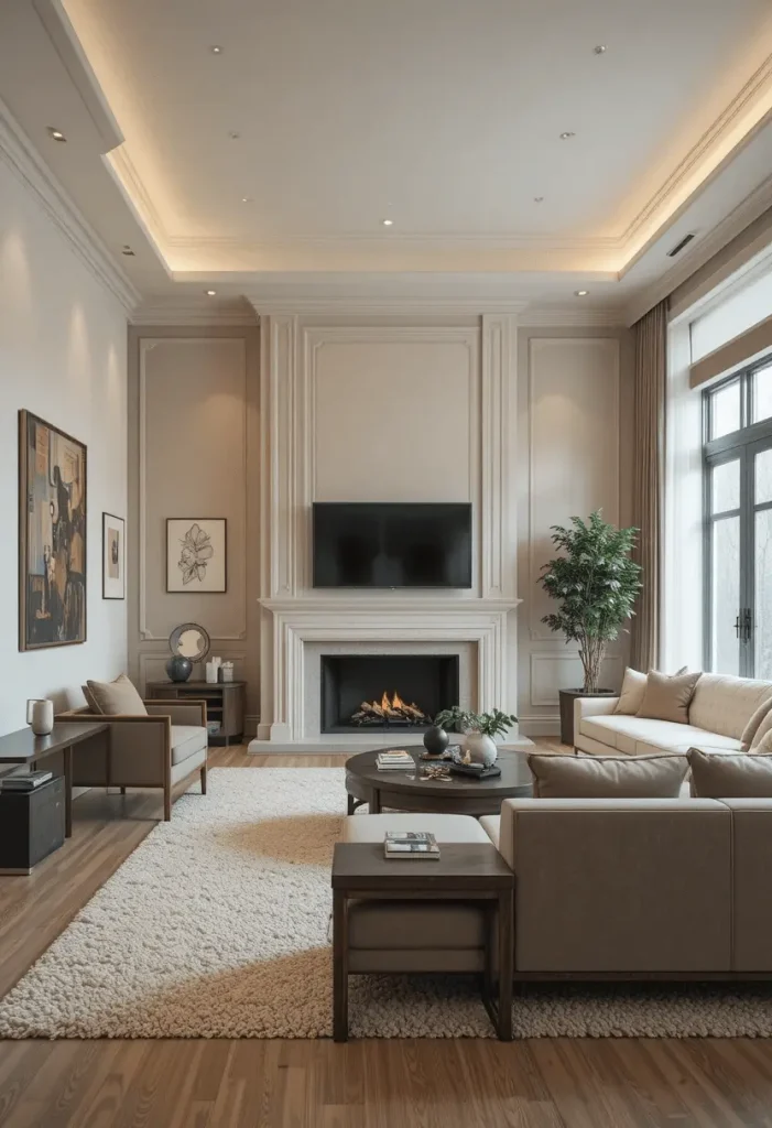 Accent Wall with Molding