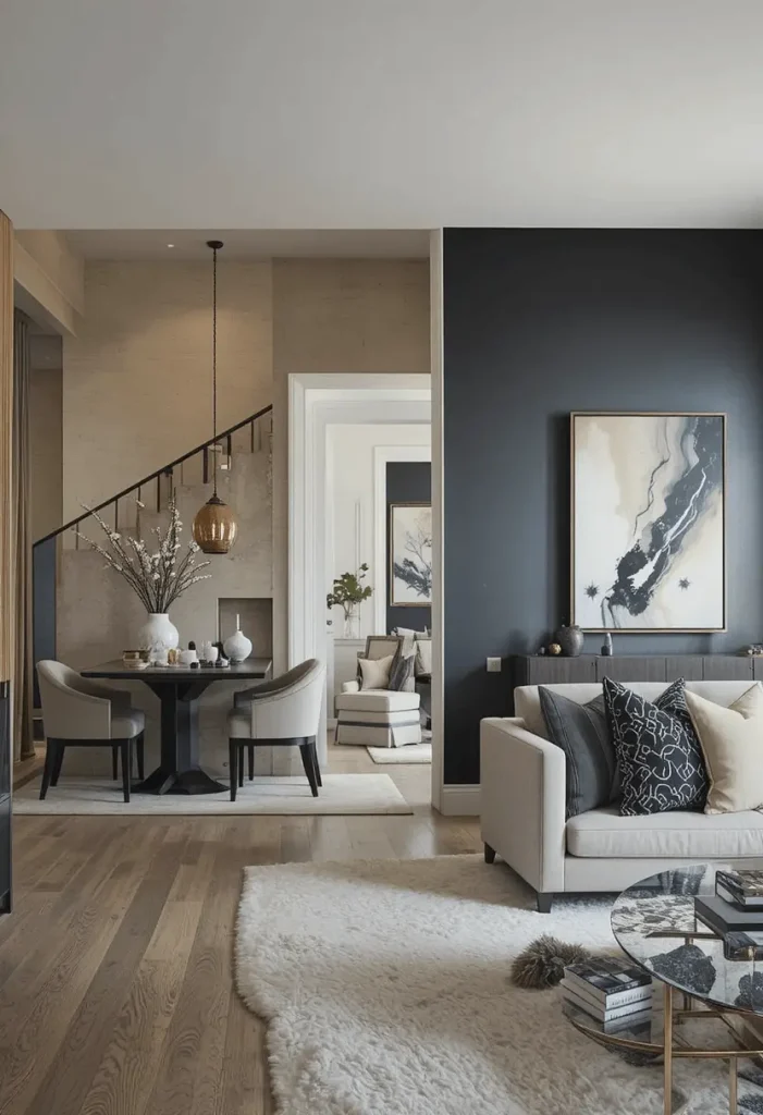 Accent Wall to Define Spaces